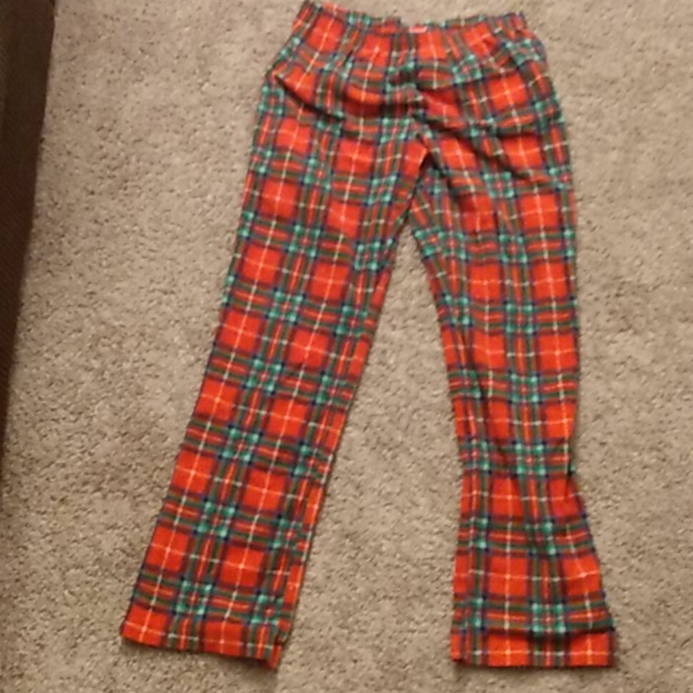 Target Med Flannel Pjs Bottom Red Green Plaid